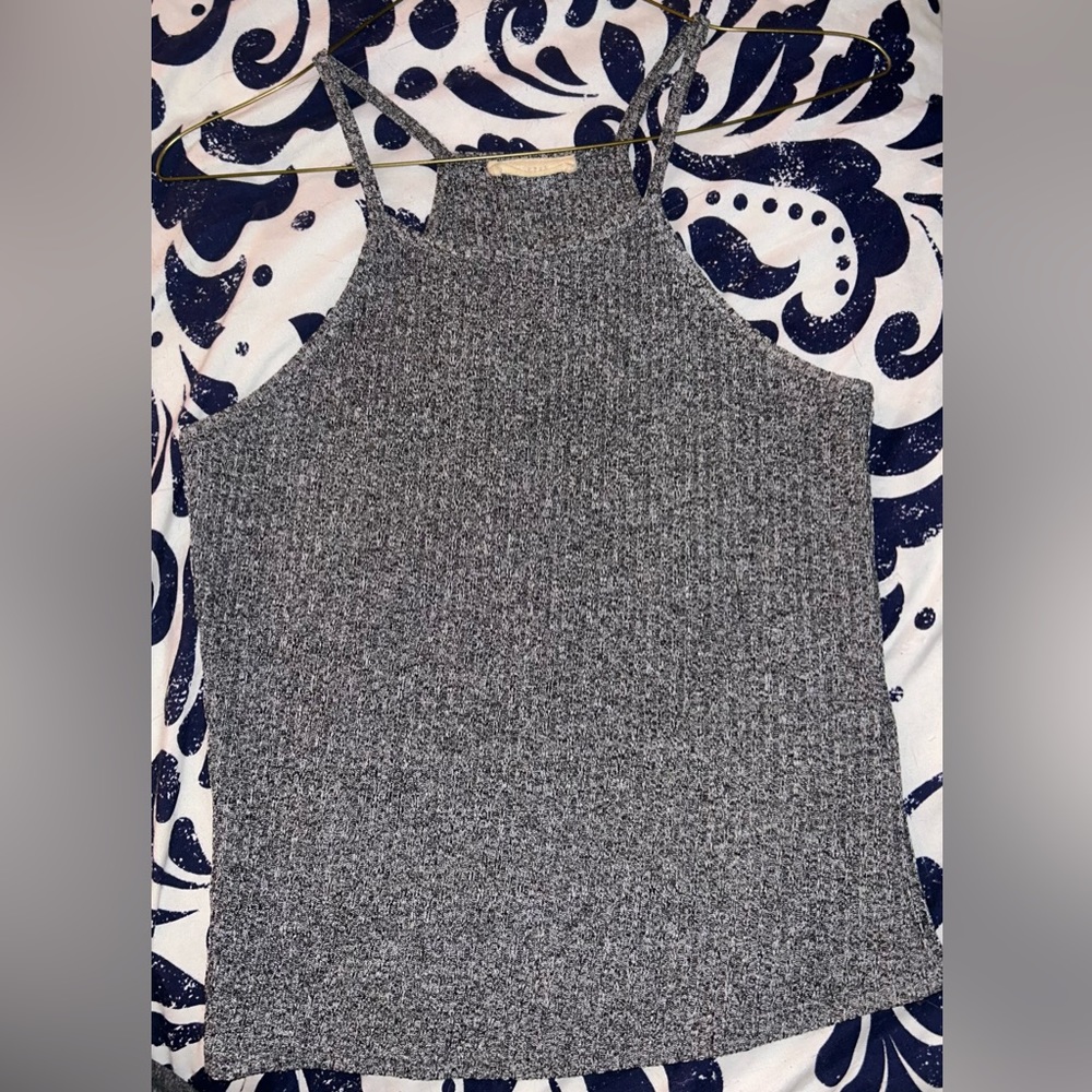 Poetry Grey Ribbed Top - Picture 8 of 8